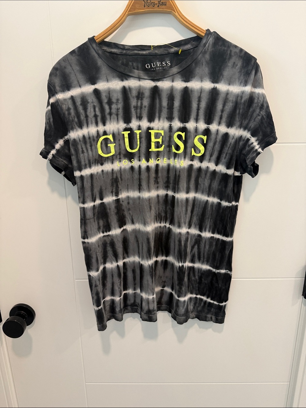 Guess Tie-Dye Black Gray Tee